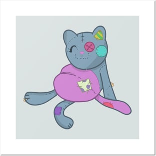 Cute ragdoll cat plush Posters and Art